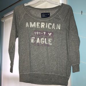 Gray American Eagle Tee